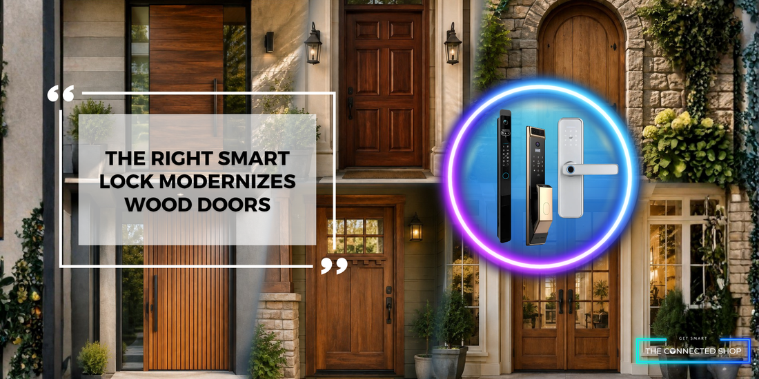 Why Wood Doors Can Be a Great Fit for Smart Door Lock Upgrades, Here's Why