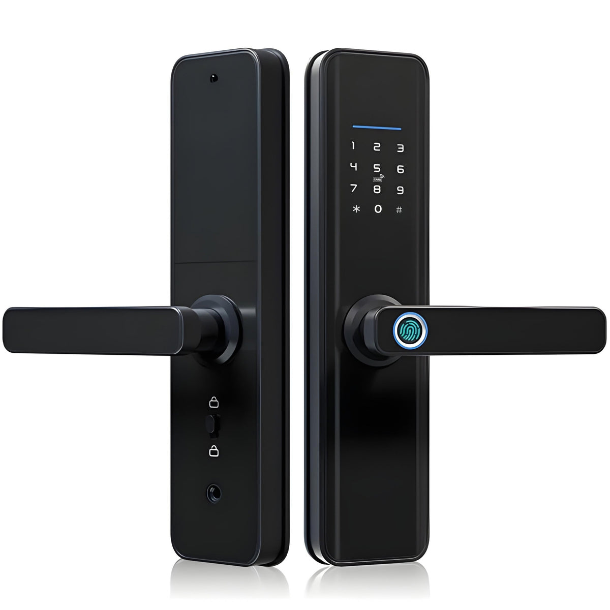 smart door lock max black
