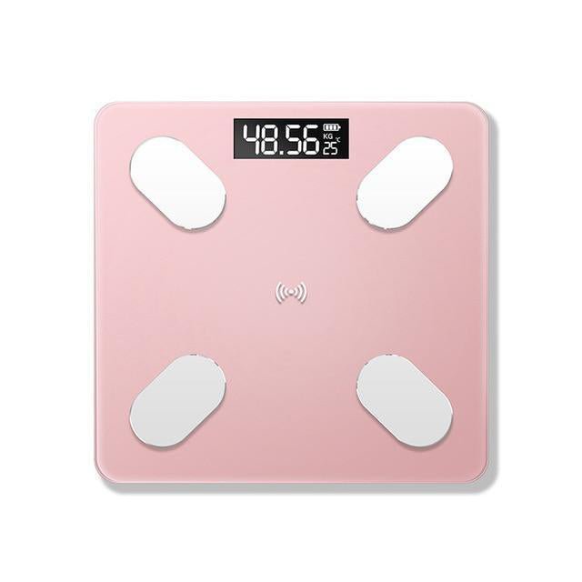 Bluetooth Body Scale - Rose Gold - -