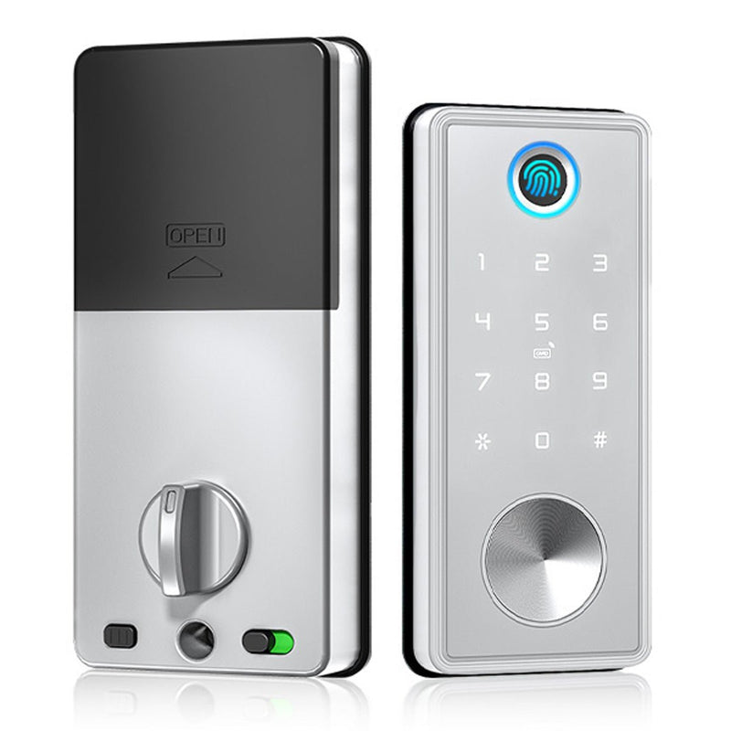 Deadbolt Smart Door Lock - Silver - No Latch -