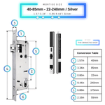 Next Gen Smart Lock - Silver - 40-85mm (22x240mm)