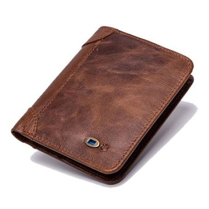 Smart Card Holder Slim Bluetooth Tracker - Brown - -