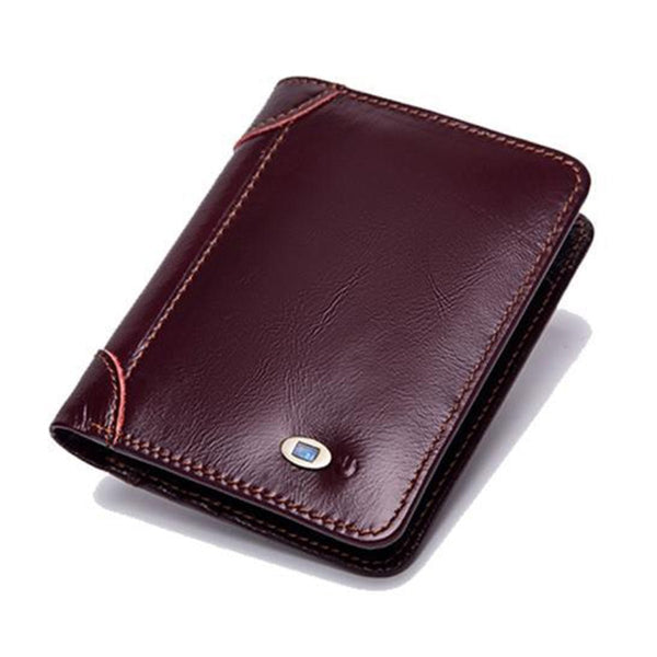 Smart Card Holder Slim Bluetooth Tracker - Red Wine - -