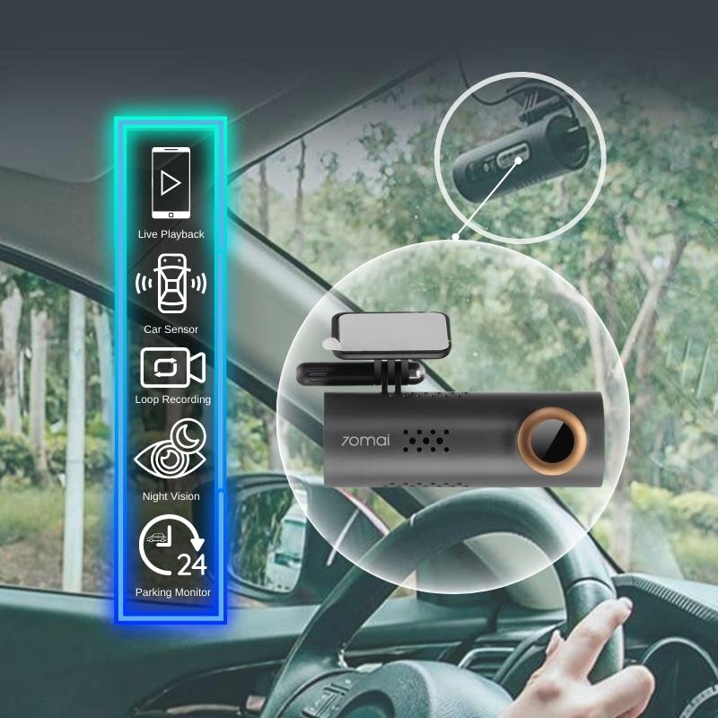 Smart Dash Cam WiFi Mobile App - Black - None -