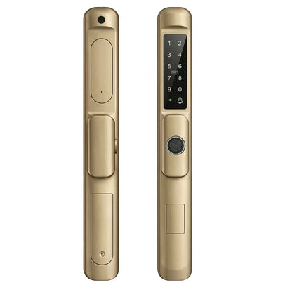 Smart_Door_LoSmart_Door_Lock_Slim_Knob_ gold 2