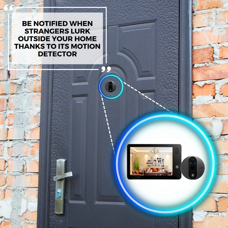 Smart Door Peephole Screen - No SD Card - -