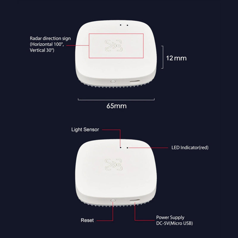 Smart Human Presence Detector - White - -