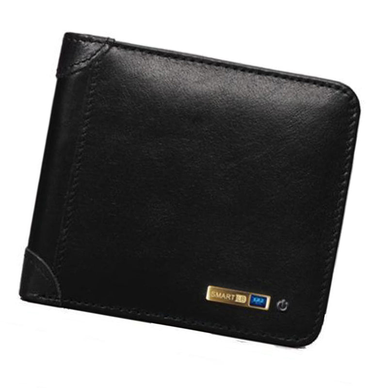 Smart Wallet Vintage Bluetooth Tracker - Black - -