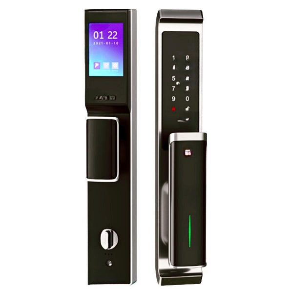 Video Smart Door Lock - Black - No Mortise - No WiFi Gateway