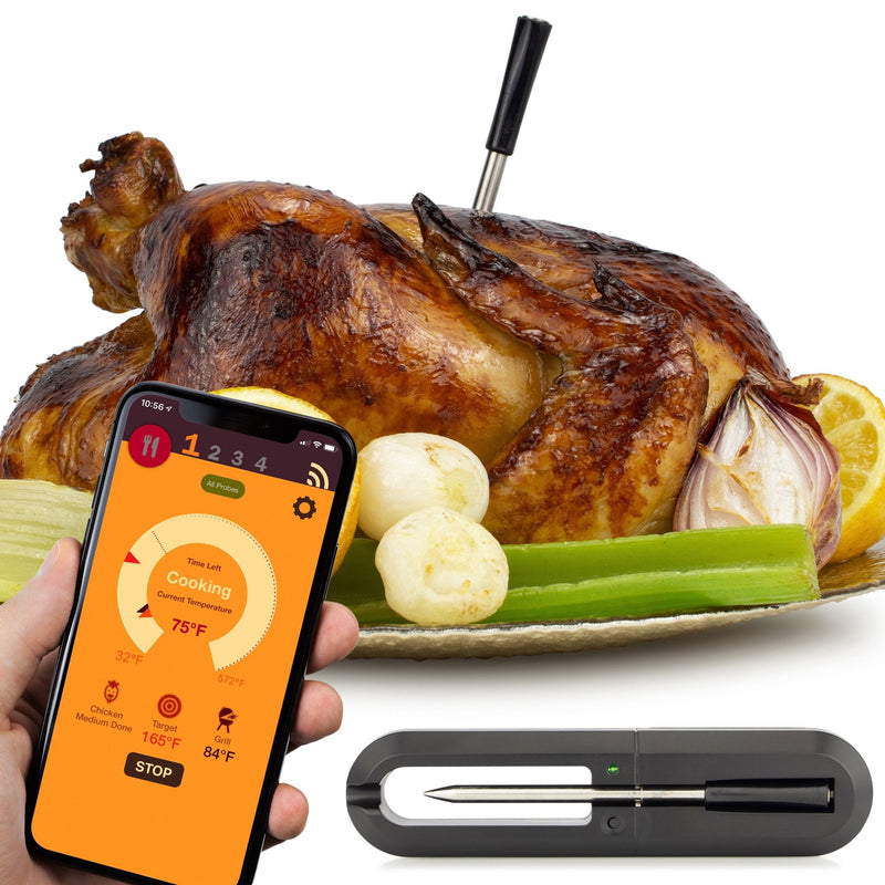 Wireless Food Thermometer - 1 Probe without Charger - -